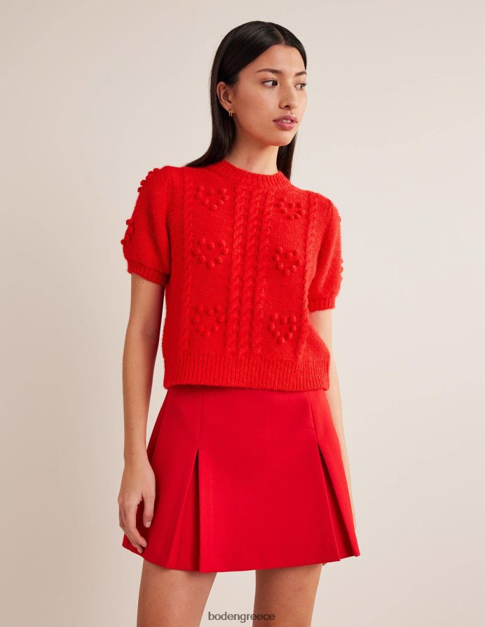 τάρτα φράουλα κόκκινη είδη ένδυσης αφράτο τοπ βαλεντίνου Boden γυναίκες 464PH82057