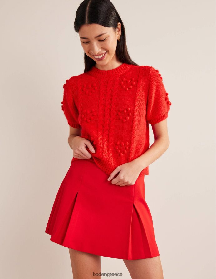 τάρτα φράουλα κόκκινη είδη ένδυσης αφράτο τοπ βαλεντίνου Boden γυναίκες 464PH82057