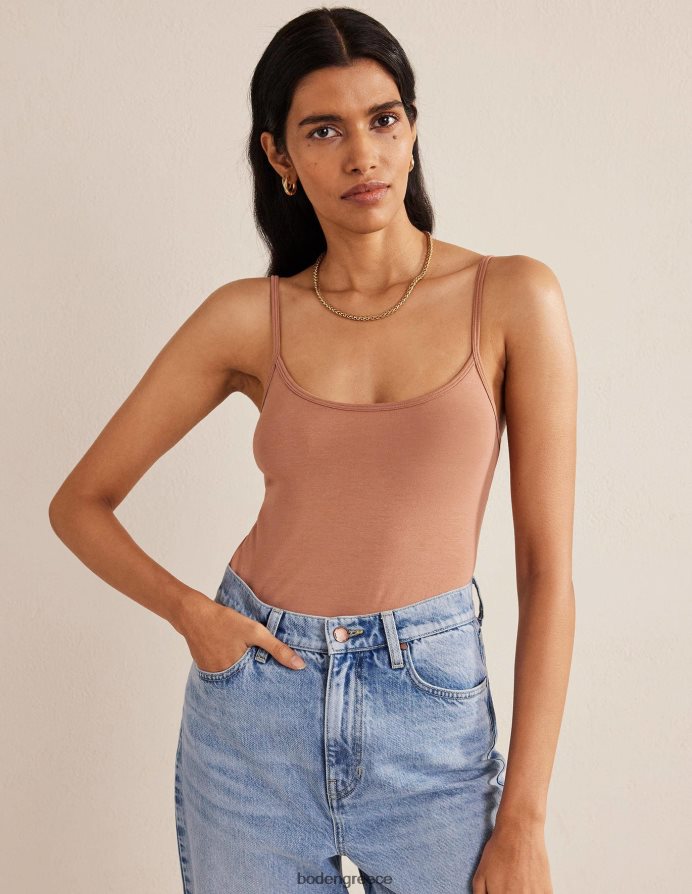 ανοιχτό καφέ είδη ένδυσης απλό καμί τοπ Boden γυναίκες 464PH8208