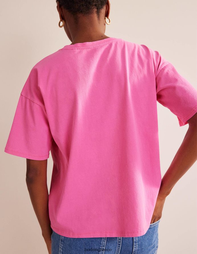 άνθος δαμάσκηνου είδη ένδυσης υπερμεγέθη πλυμένο μπλουζάκι Boden γυναίκες 464PH82167