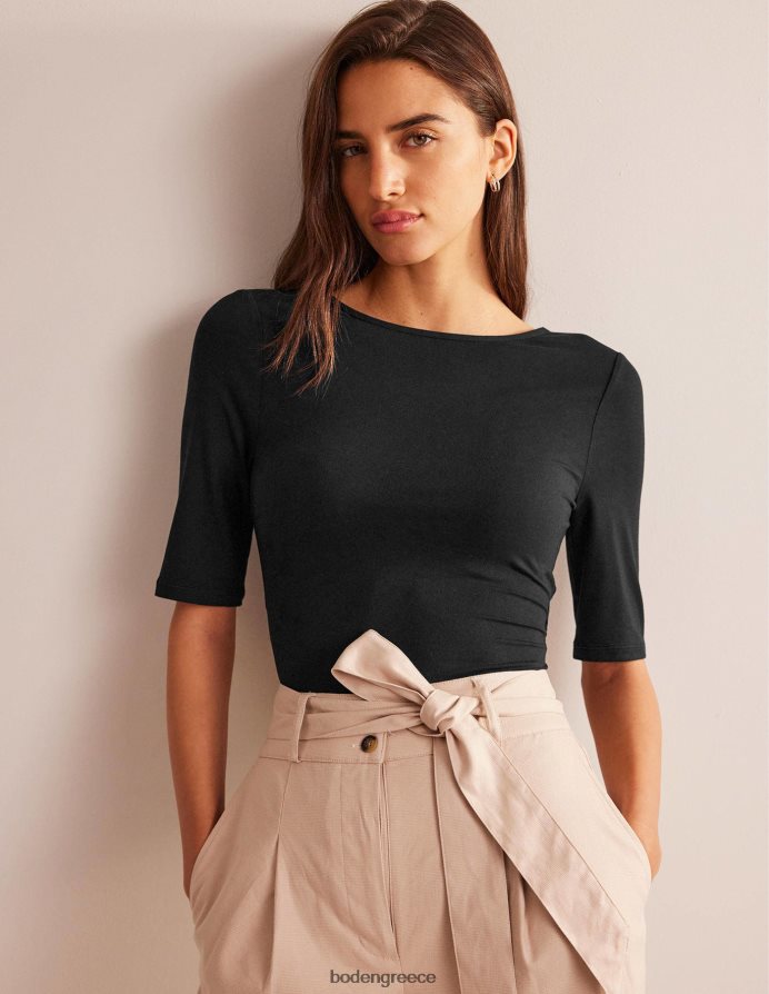 μαύρος είδη ένδυσης τυλίξτε πίσω φανέλα Boden γυναίκες 464PH82182