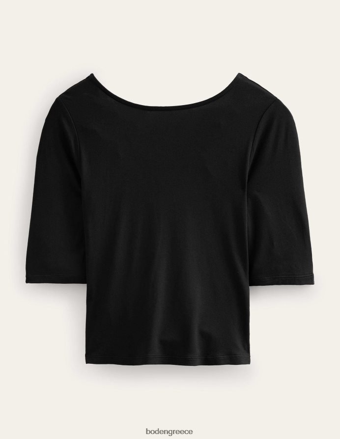 μαύρος είδη ένδυσης τυλίξτε πίσω φανέλα Boden γυναίκες 464PH82182