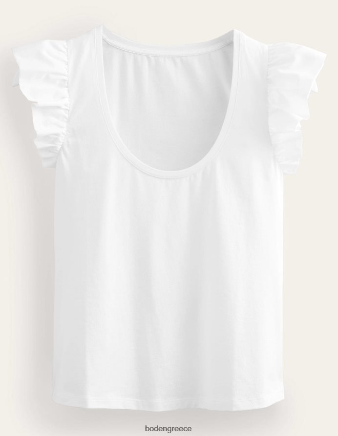 άσπρο είδη ένδυσης σέσουλα μπροστινό υφαντό μίγμα κορυφής Boden γυναίκες 464PH82206