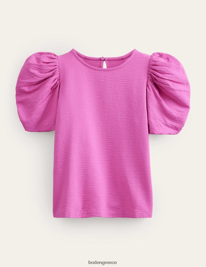 τριαντάφυλλο βιολετί είδη ένδυσης μπλουζάκι με φουσκωτά μανίκια Boden γυναίκες 464PH82209