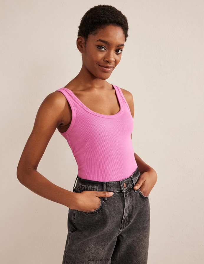 άνθος δαμάσκηνου είδη ένδυσης βαμβακερό γιλέκο με ραβδώσεις Boden γυναίκες 464PH82276