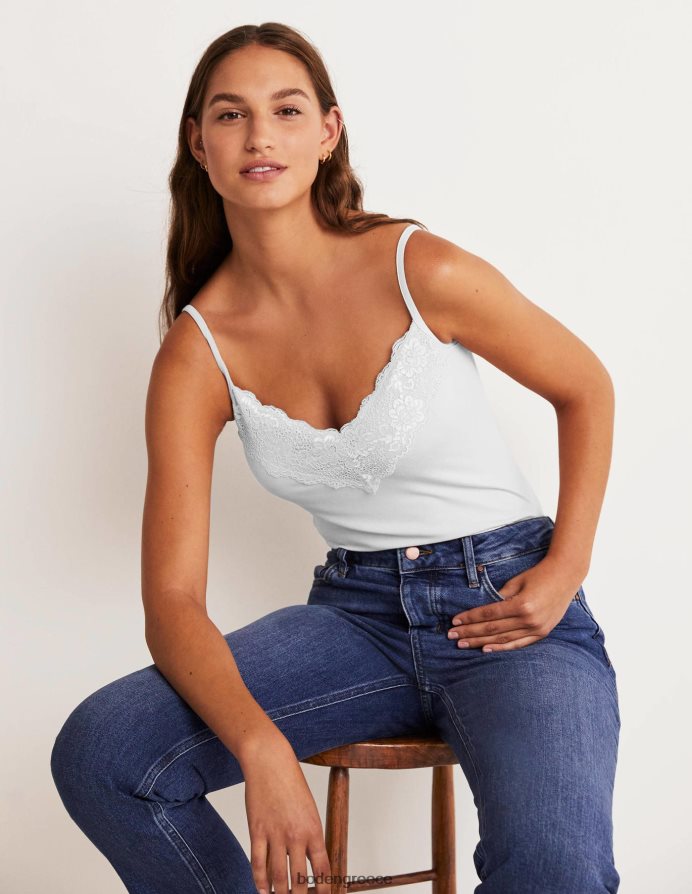 άσπρο είδη ένδυσης δαντελένιο καμί τοπ Boden γυναίκες 464PH82556