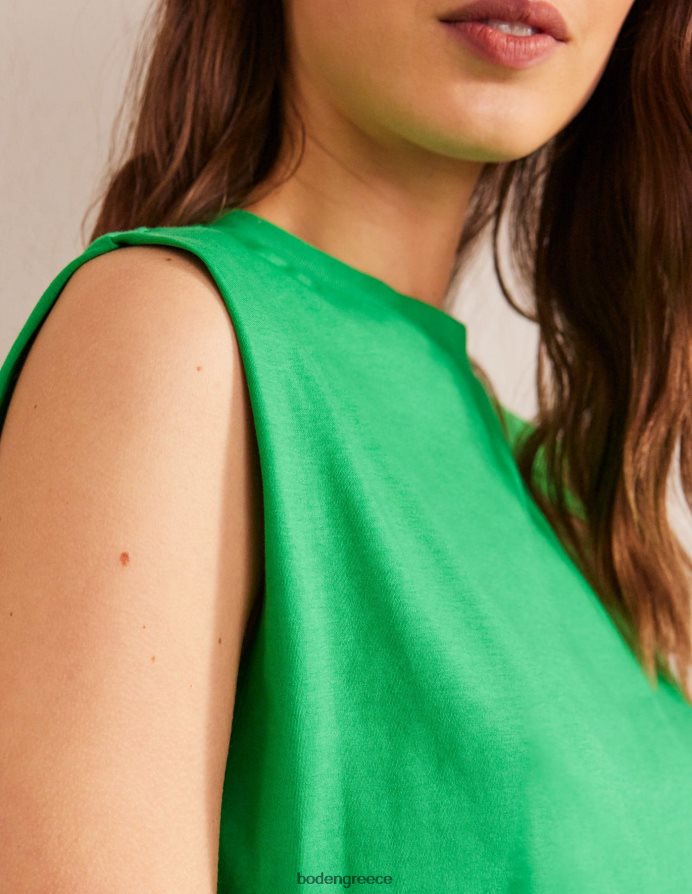 πράσινη μέλισσα είδη ένδυσης τέλειο βαμβακερό αμάνικο τοπ Boden γυναίκες 464PH82585