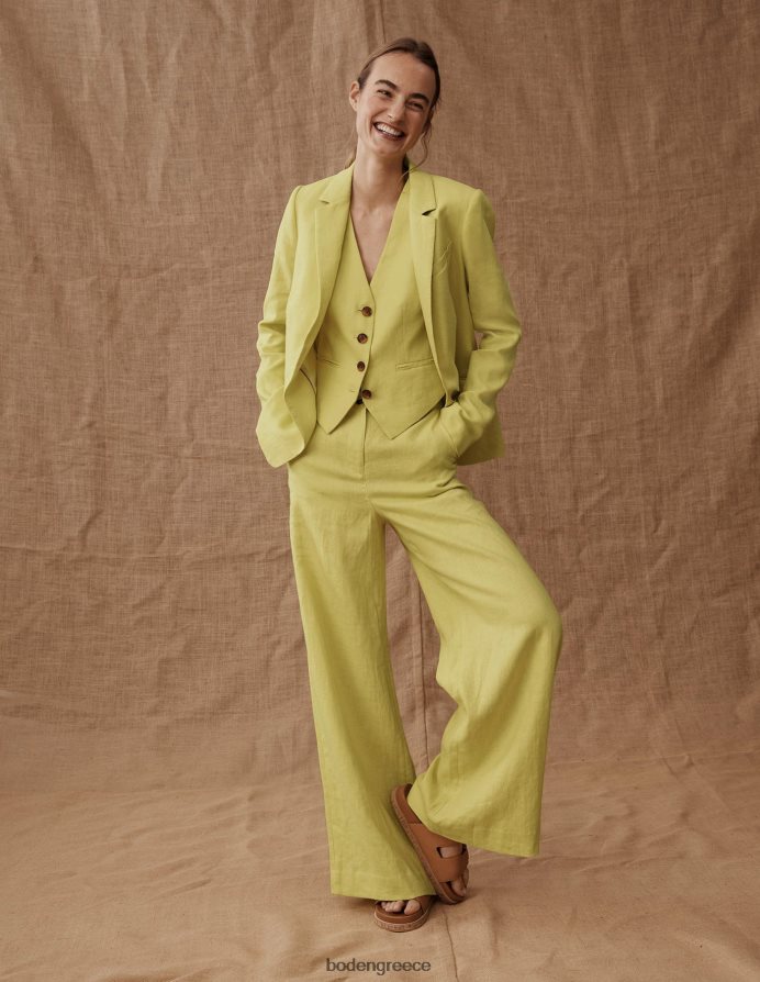 εσπεριδοειδές είδη ένδυσης ραμμένο λινό γιλέκο Boden γυναίκες 464PH82597