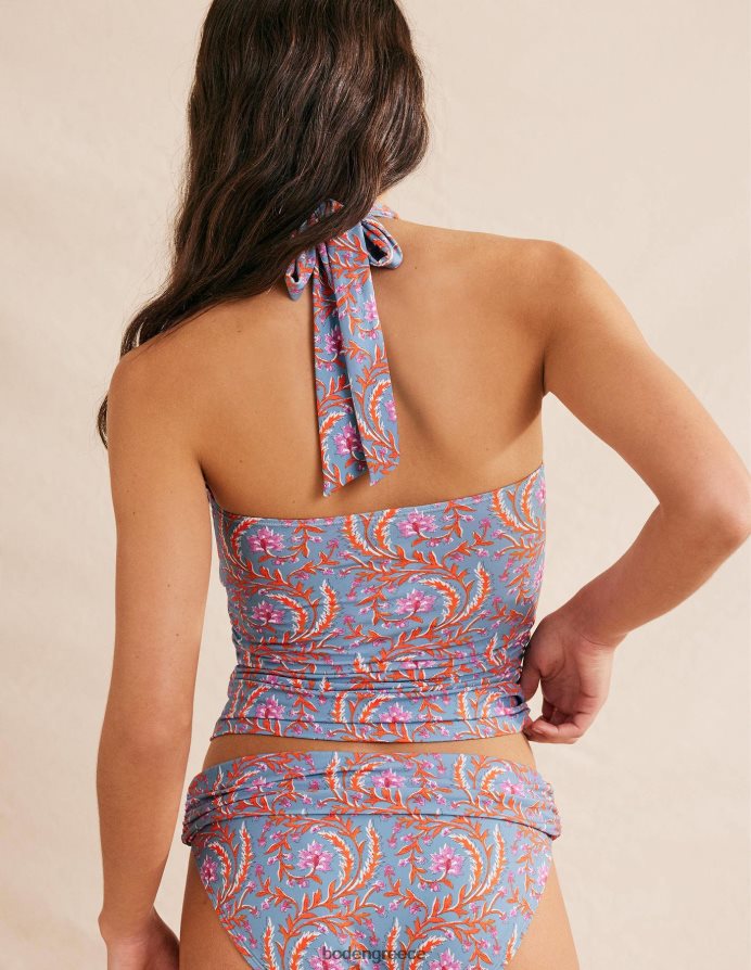 Delph blue & πλούσια κλήμα είδη ένδυσης top halter tankini levanzo Boden γυναίκες 464PH81689