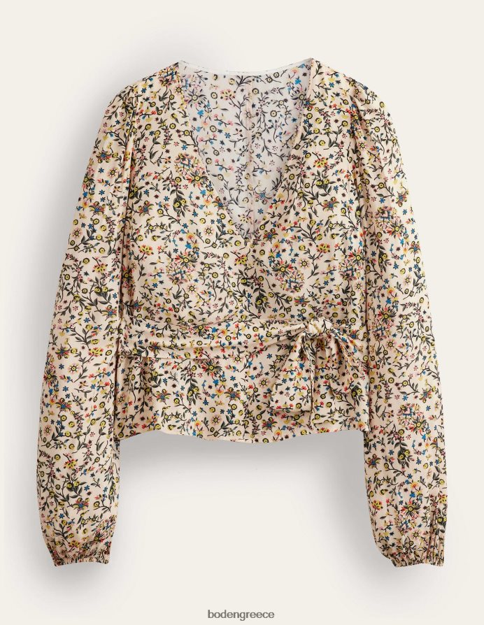 Paisley από ελεφαντόδοντο & αγριολούλουδα είδη ένδυσης δέσιμο στη μέση Boden γυναίκες 464PH81624