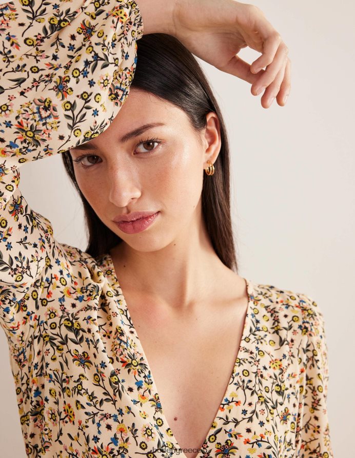 Paisley από ελεφαντόδοντο & αγριολούλουδα είδη ένδυσης δέσιμο στη μέση Boden γυναίκες 464PH81624