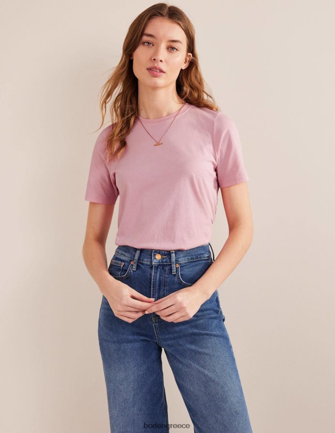 ροζ είδη ένδυσης T-shirt του πληρώματος βαμμένο με λαχανικά Boden γυναίκες 464PH81411