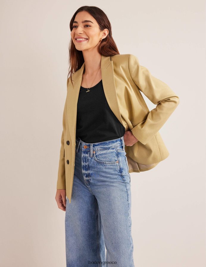 μαύρος είδη ένδυσης T-shirt με λαιμόκοψη από καθαρό βαμβάκι Boden γυναίκες 464PH81796