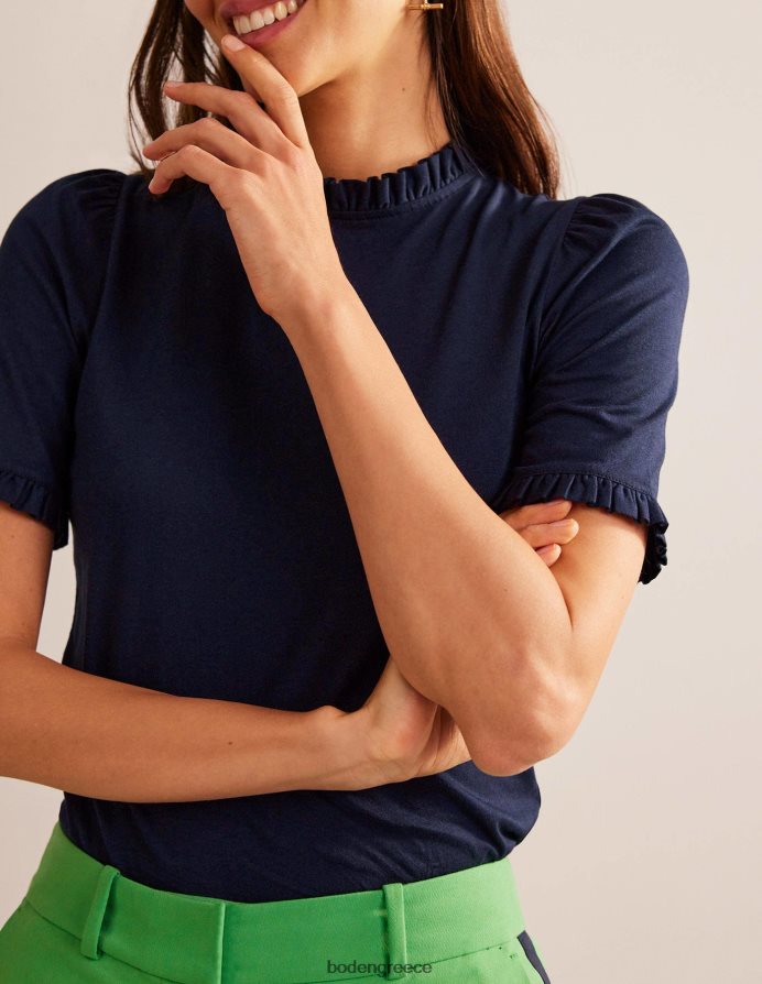 ΠΟΛΕΜΙΚΟ ΝΑΥΤΙΚΟ είδη ένδυσης T-shirt με λεπτομέρεια supersoft Boden γυναίκες 464PH8101