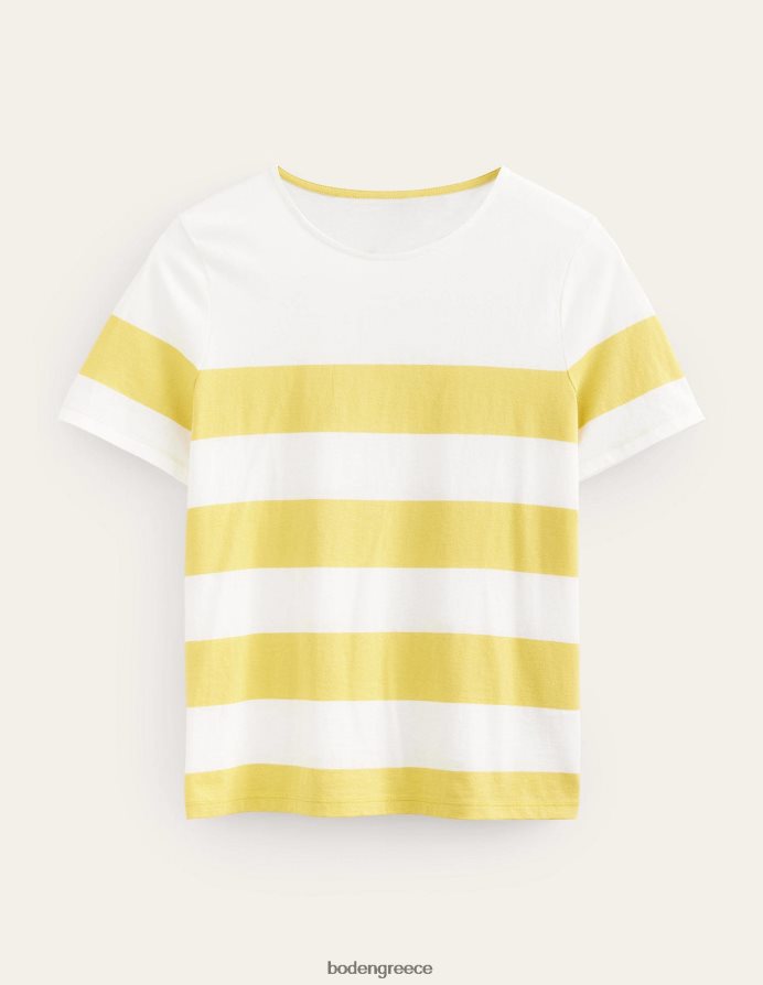 γλυκιά ρίγα κηρήθρας & ελεφαντόδοντου είδη ένδυσης bea κοντομάνικο βρετονικό Boden γυναίκες 464PH81398