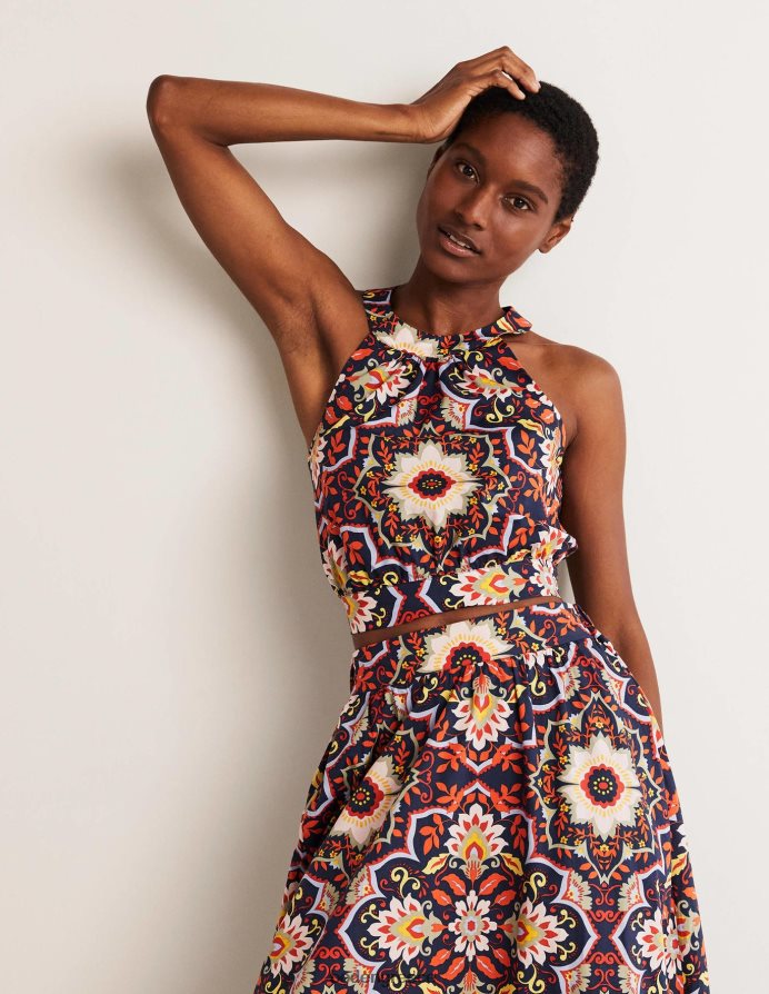 γαλλικό ναυτικό & bloomsbury είδη ένδυσης τζέσικα halterneck co-ord top Boden γυναίκες 464PH81996