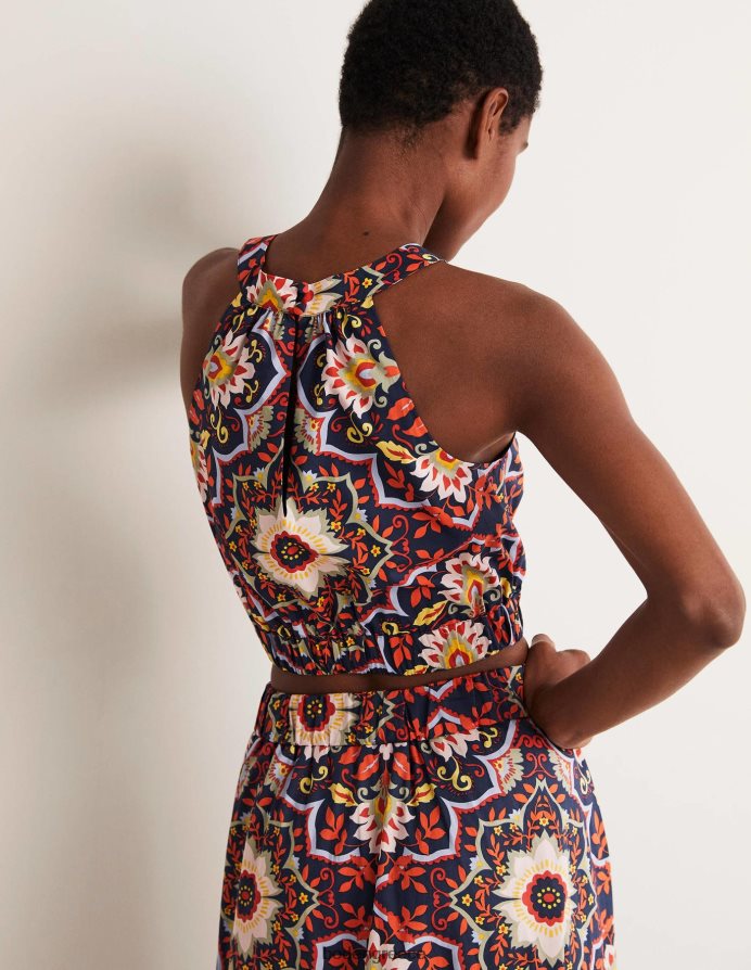 γαλλικό ναυτικό & bloomsbury είδη ένδυσης τζέσικα halterneck co-ord top Boden γυναίκες 464PH81996