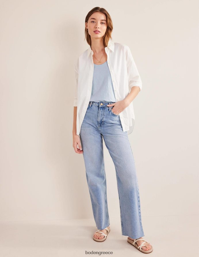 μπλε chambray είδη ένδυσης χαλαρό γιλέκο με σέσουλα Boden γυναίκες 464PH82168