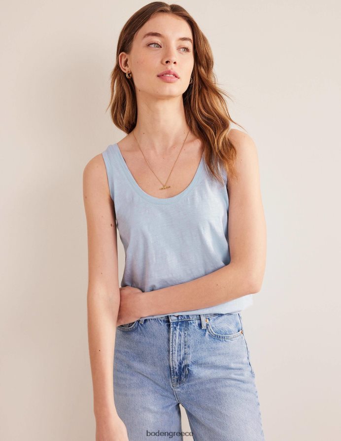 μπλε chambray είδη ένδυσης χαλαρό γιλέκο με σέσουλα Boden γυναίκες 464PH82168