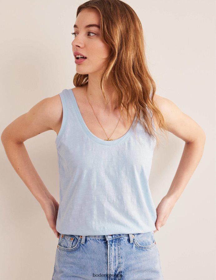 μπλε chambray είδη ένδυσης χαλαρό γιλέκο με σέσουλα Boden γυναίκες 464PH82168