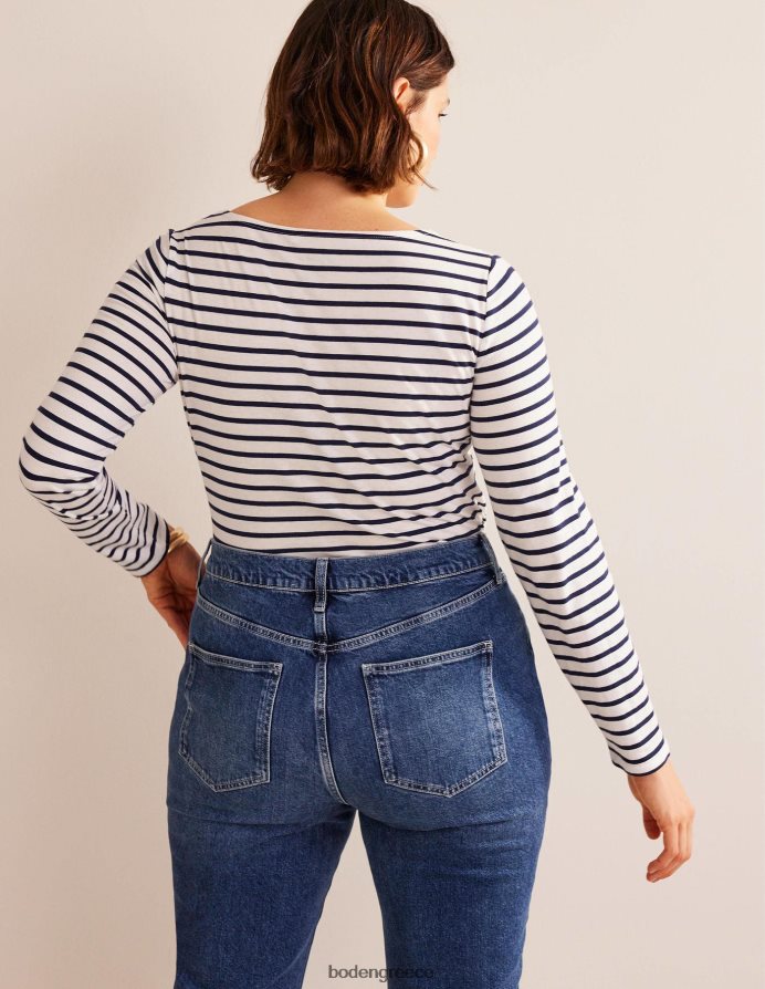 ελεφαντόδοντο & ναυτικό είδη ένδυσης ella μακρυμάνικο βρετονικό Boden γυναίκες 464PH8136