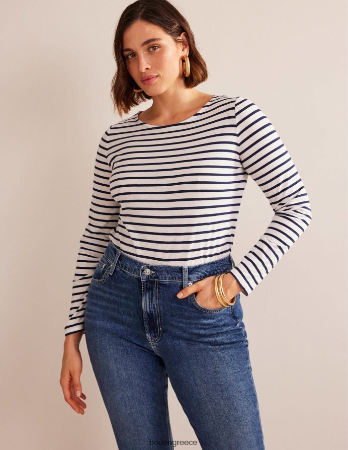 ελεφαντόδοντο & ναυτικό είδη ένδυσης ella μακρυμάνικο βρετονικό Boden γυναίκες 464PH8136