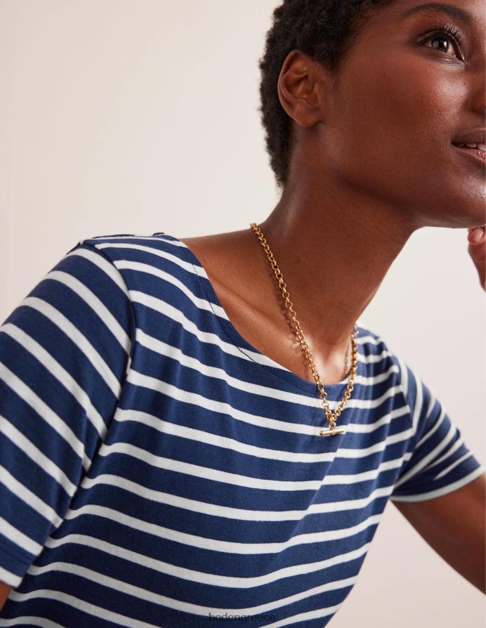 ναυτικό & ελεφαντόδοντο είδη ένδυσης ella κοντομάνικο βρετονικό Boden γυναίκες 464PH8188