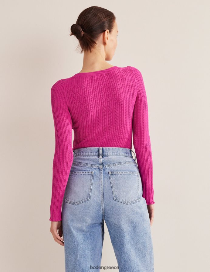 fuschia fedora είδη ένδυσης με ραβδώσεις πουέντ Boden γυναίκες 464PH82073