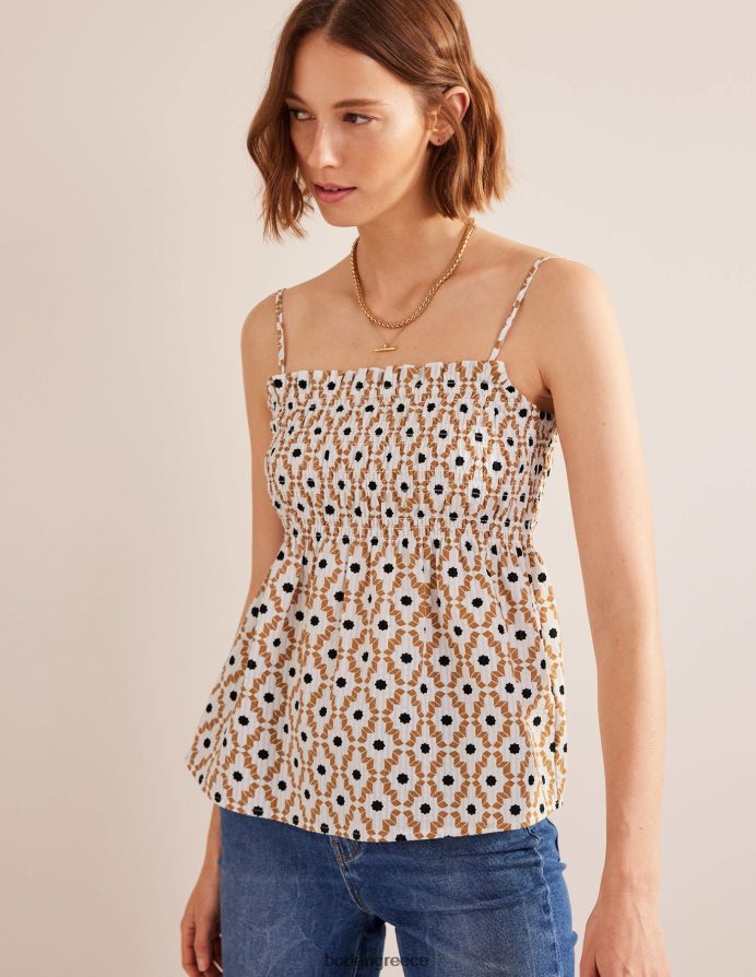κάσιους & geo diamond είδη ένδυσης smocked cami top Boden γυναίκες 464PH81716