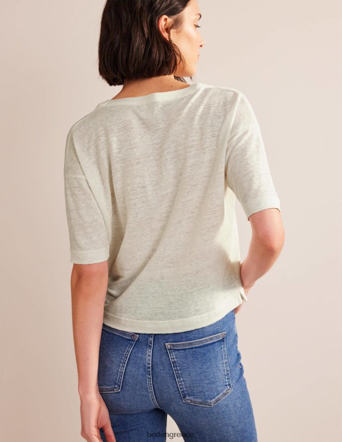 ελεφαντόδοντο είδη ένδυσης ανοιχτό λαιμό λινό henley Boden γυναίκες 464PH81072