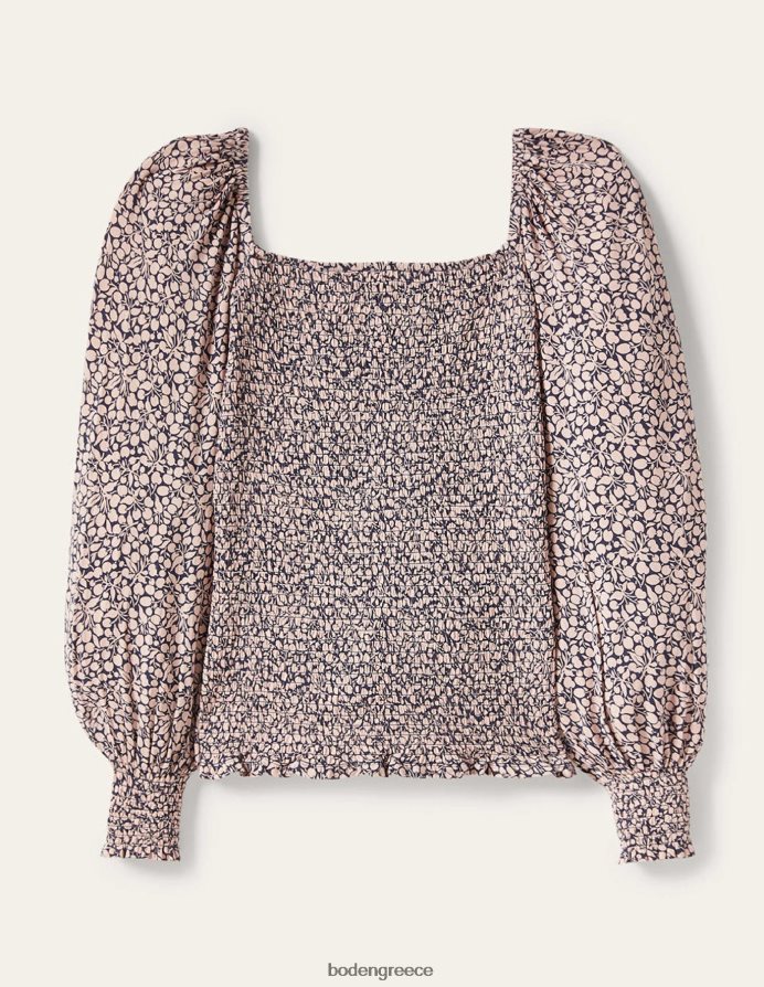 milkshake & κλαδάκι φλώρα είδη ένδυσης μπλούζα με smocked μπούστο Boden γυναίκες 464PH82415