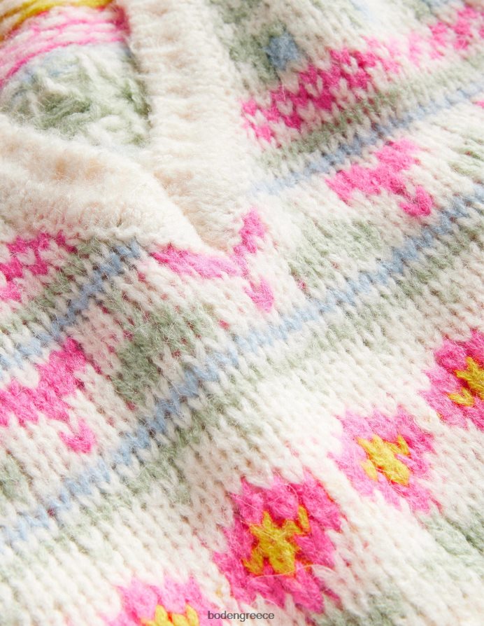 ιβουάρ & multi fairisle είδη ένδυσης αφράτη κομμένη δεξαμενή νησιών Boden γυναίκες 464PH82029