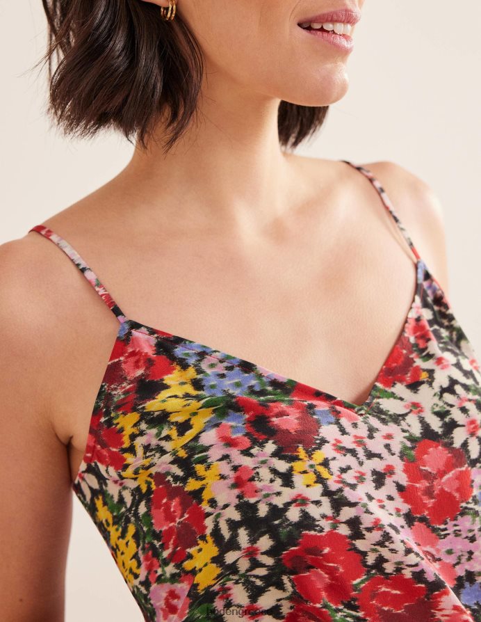 άνθιση multi & moire είδη ένδυσης μεταξωτό καμί τοπ Boden γυναίκες 464PH81776