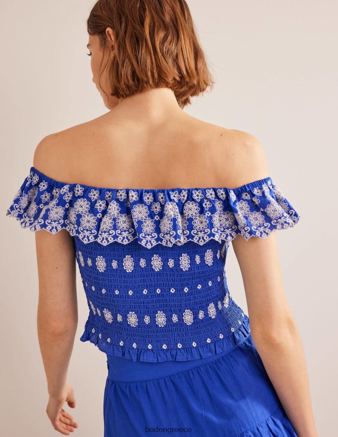 νησιώτικο ζαφείρι είδη ένδυσης μπλουζάκι off shoulder Boden γυναίκες 464PH81099