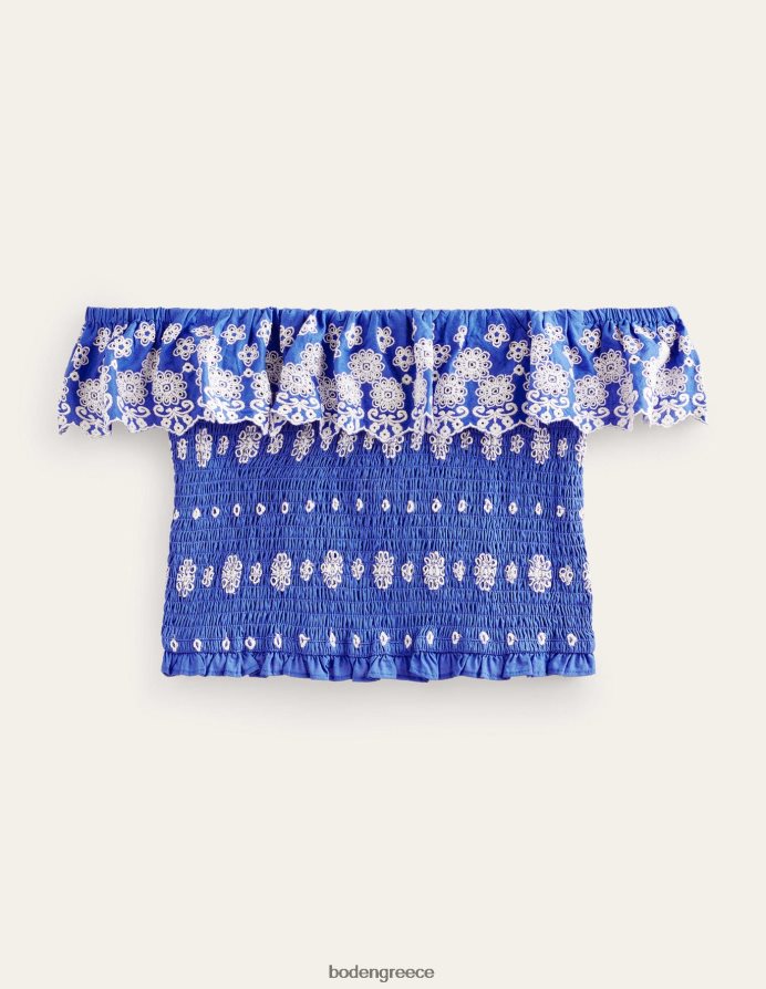 νησιώτικο ζαφείρι είδη ένδυσης μπλουζάκι off shoulder Boden γυναίκες 464PH81099