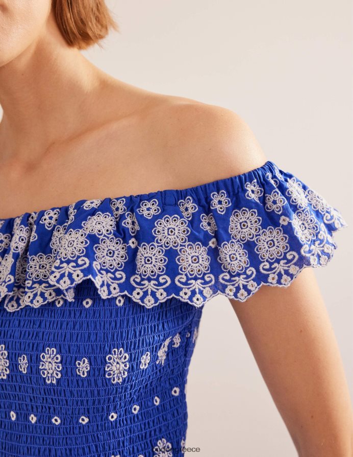 νησιώτικο ζαφείρι είδη ένδυσης μπλουζάκι off shoulder Boden γυναίκες 464PH81099