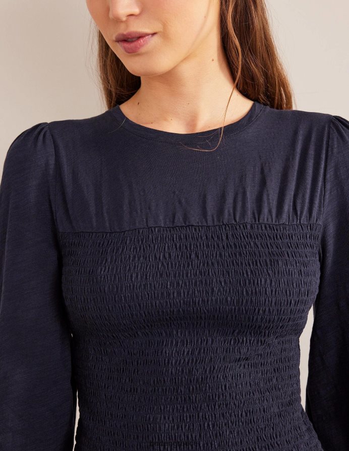 ΠΟΛΕΜΙΚΟ ΝΑΥΤΙΚΟ είδη ένδυσης smocked μπούστο βαμβακερό τοπ Boden γυναίκες 464PH81663