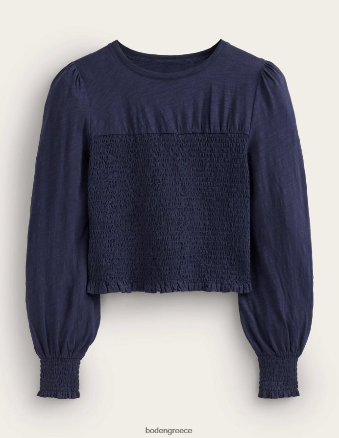 ΠΟΛΕΜΙΚΟ ΝΑΥΤΙΚΟ είδη ένδυσης smocked μπούστο βαμβακερό τοπ Boden γυναίκες 464PH81663