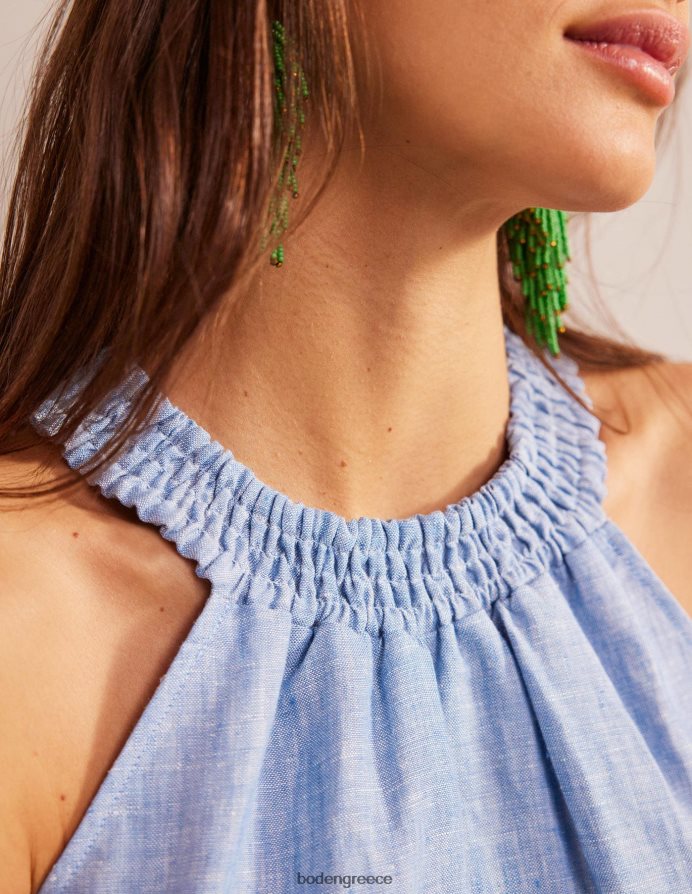 είδος υφάσματος είδη ένδυσης λινό smocked καπίστρι Boden γυναίκες 464PH8183