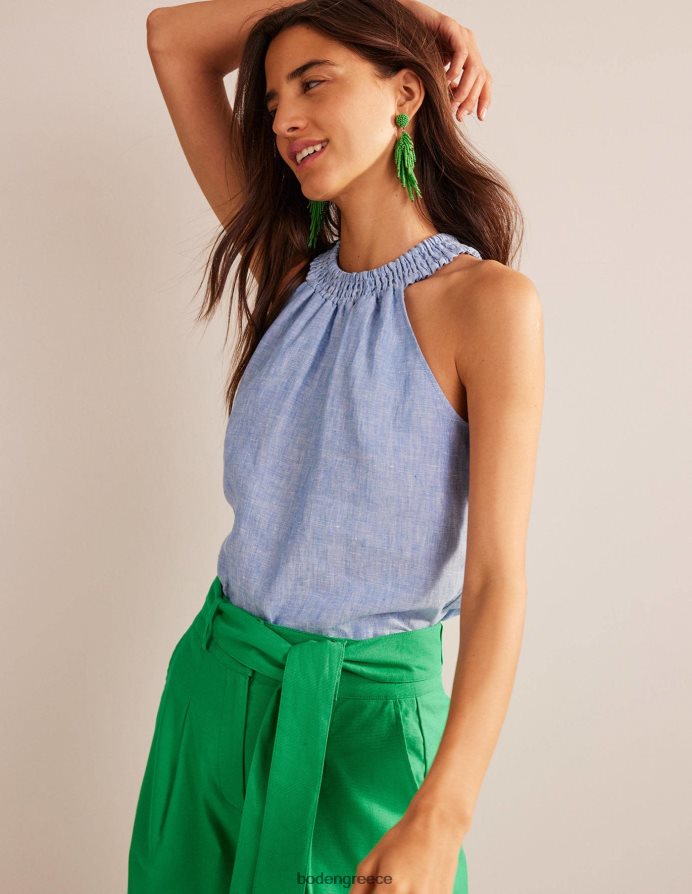 είδος υφάσματος είδη ένδυσης λινό smocked καπίστρι Boden γυναίκες 464PH8183