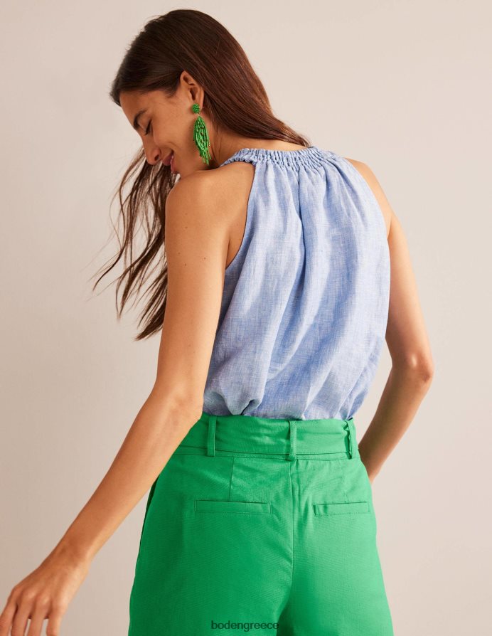 είδος υφάσματος είδη ένδυσης λινό smocked καπίστρι Boden γυναίκες 464PH8183