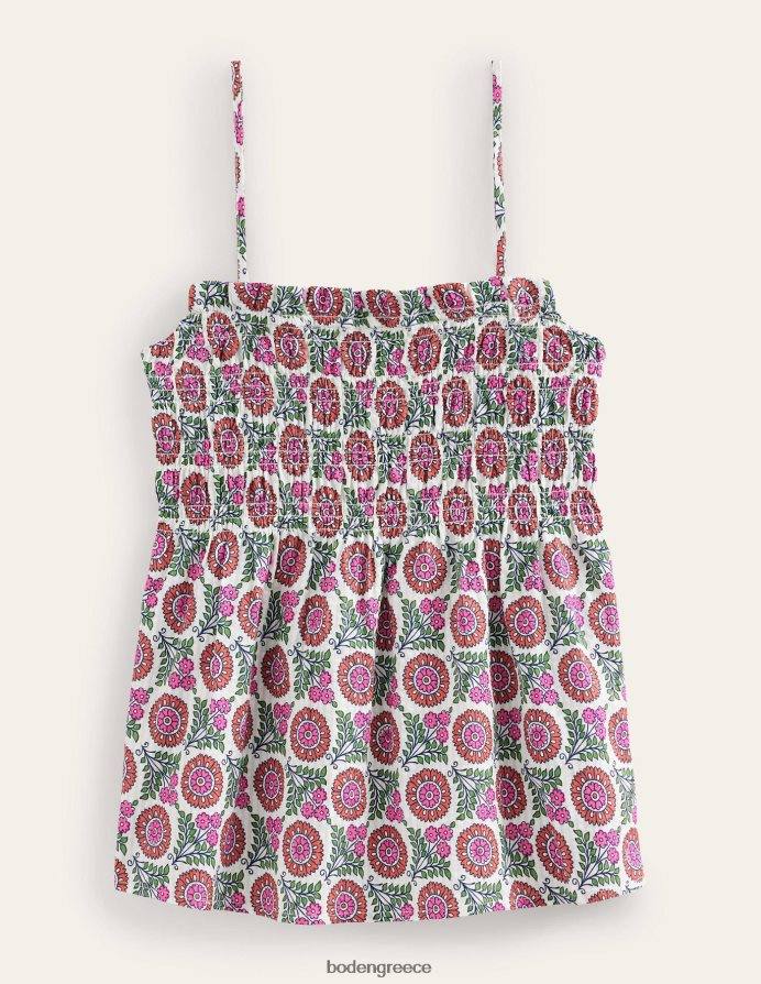 τζιν φιζ & κλωναράκι ηλίανθου είδη ένδυσης smocked cami top Boden γυναίκες 464PH896