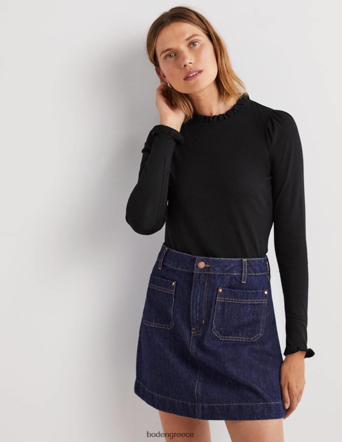 μαύρος είδη ένδυσης supersoft με λεπτομέρεια στο πάνω μέρος Boden γυναίκες 464PH8135