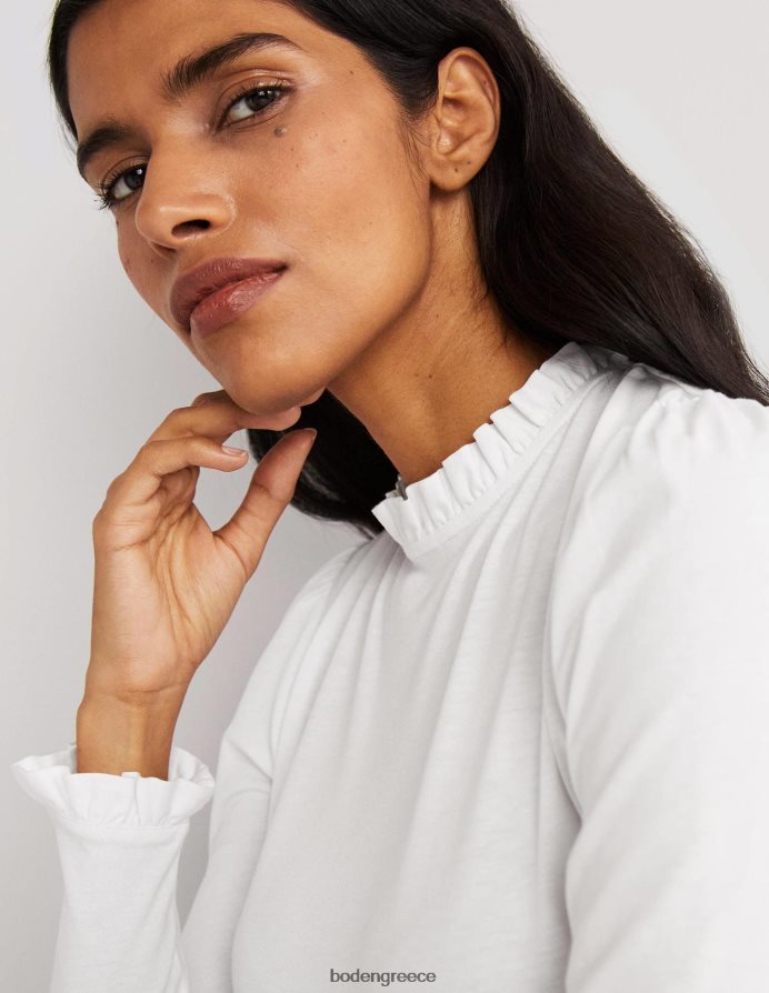 άσπρο είδη ένδυσης supersoft με λεπτομέρεια στο πάνω μέρος Boden γυναίκες 464PH8138