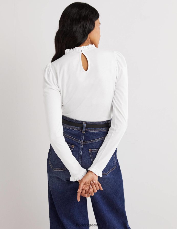 άσπρο είδη ένδυσης supersoft με λεπτομέρεια στο πάνω μέρος Boden γυναίκες 464PH8138