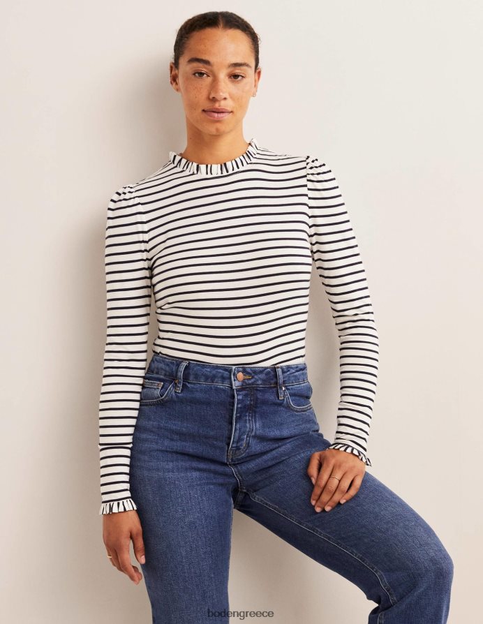 ιβουάρ/ναυτική ρίγα είδη ένδυσης supersoft με λεπτομέρεια στο πάνω μέρος Boden γυναίκες 464PH8139