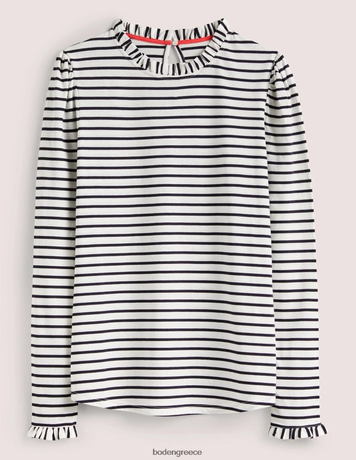 ιβουάρ/ναυτική ρίγα είδη ένδυσης supersoft με λεπτομέρεια στο πάνω μέρος Boden γυναίκες 464PH8139