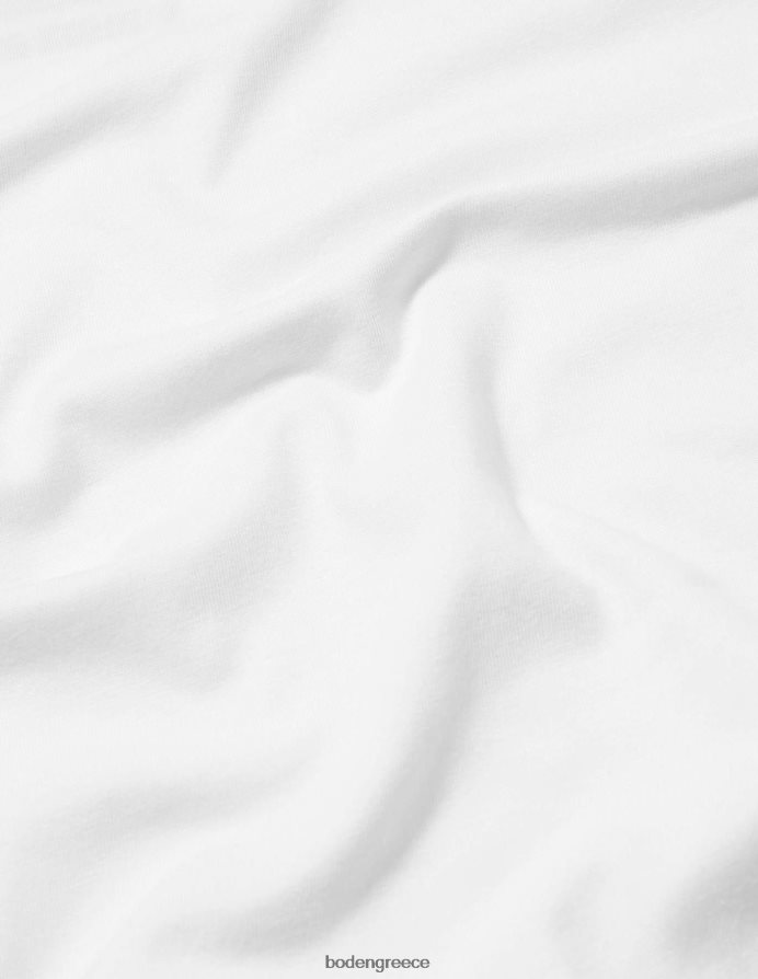 άσπρο είδη ένδυσης supersoft μπλουζάκι με λαιμόκοψη Boden γυναίκες 464PH8153