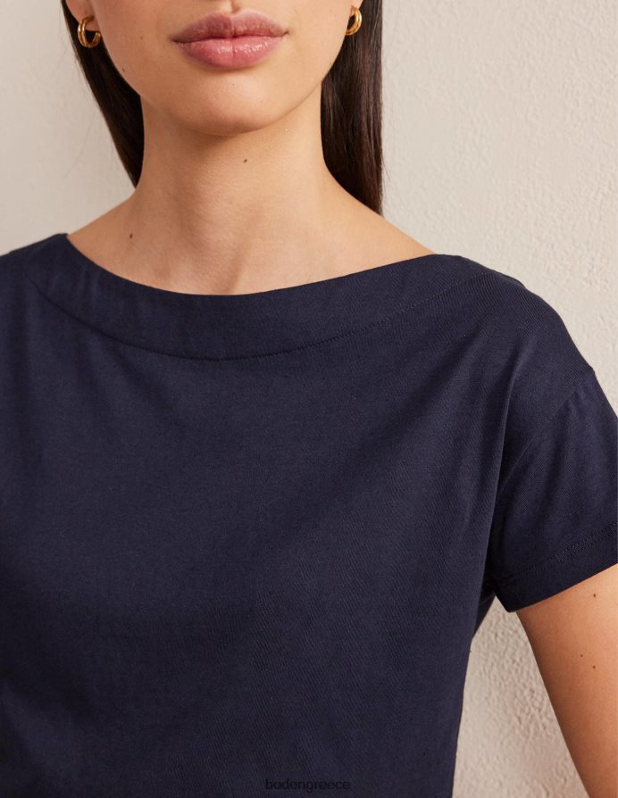 ΠΟΛΕΜΙΚΟ ΝΑΥΤΙΚΟ είδη ένδυσης supersoft μπλουζάκι με λαιμόκοψη Boden γυναίκες 464PH8158