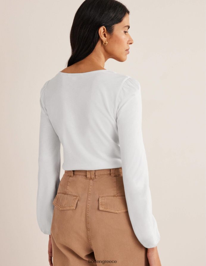 άσπρο είδη ένδυσης supersoft μακρυμάνικο μπλουζάκι Boden γυναίκες 464PH8176
